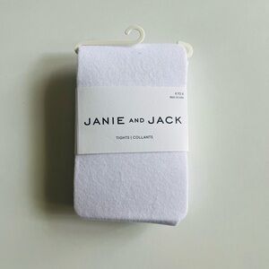 Janie and Jack White Tights for girl … size 6